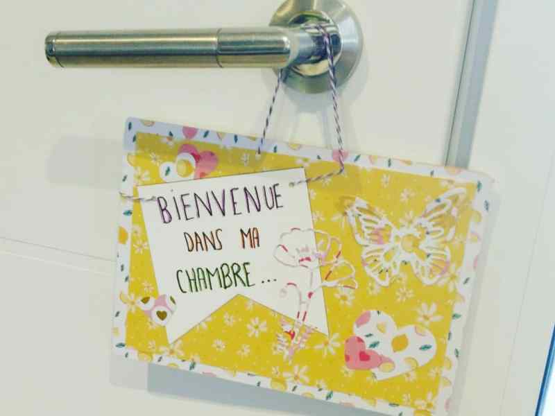 plaque de porte &laquo;&nbsp;Bienvenue&nbsp;&raquo; ou &laquo;&nbsp;Ne pas déranger&nbsp;&raquo; en scrap&nbsp;#203