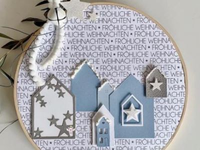 déco papier tambour broderie&nbsp;#219