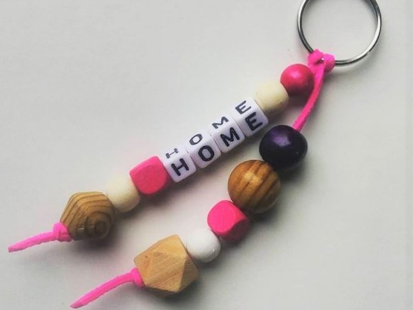 porte-clé grigri en perles en bois&nbsp;#2