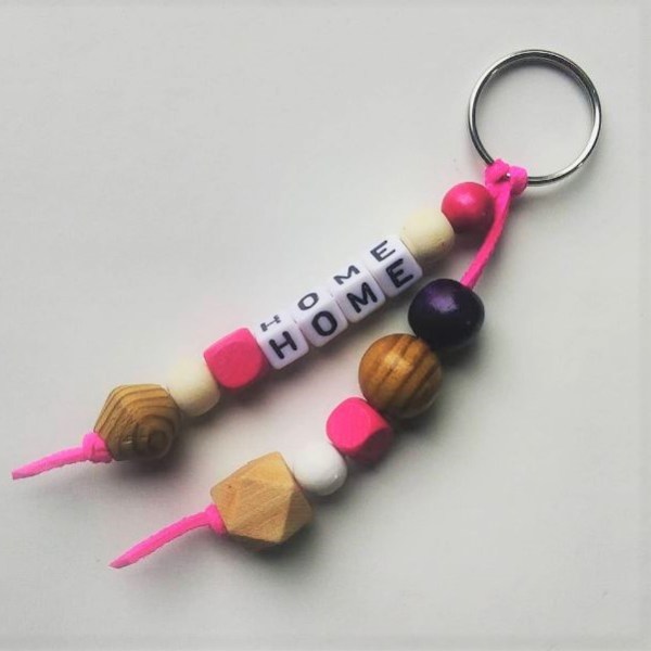 porte-clé grigri en perles en bois&nbsp;#2