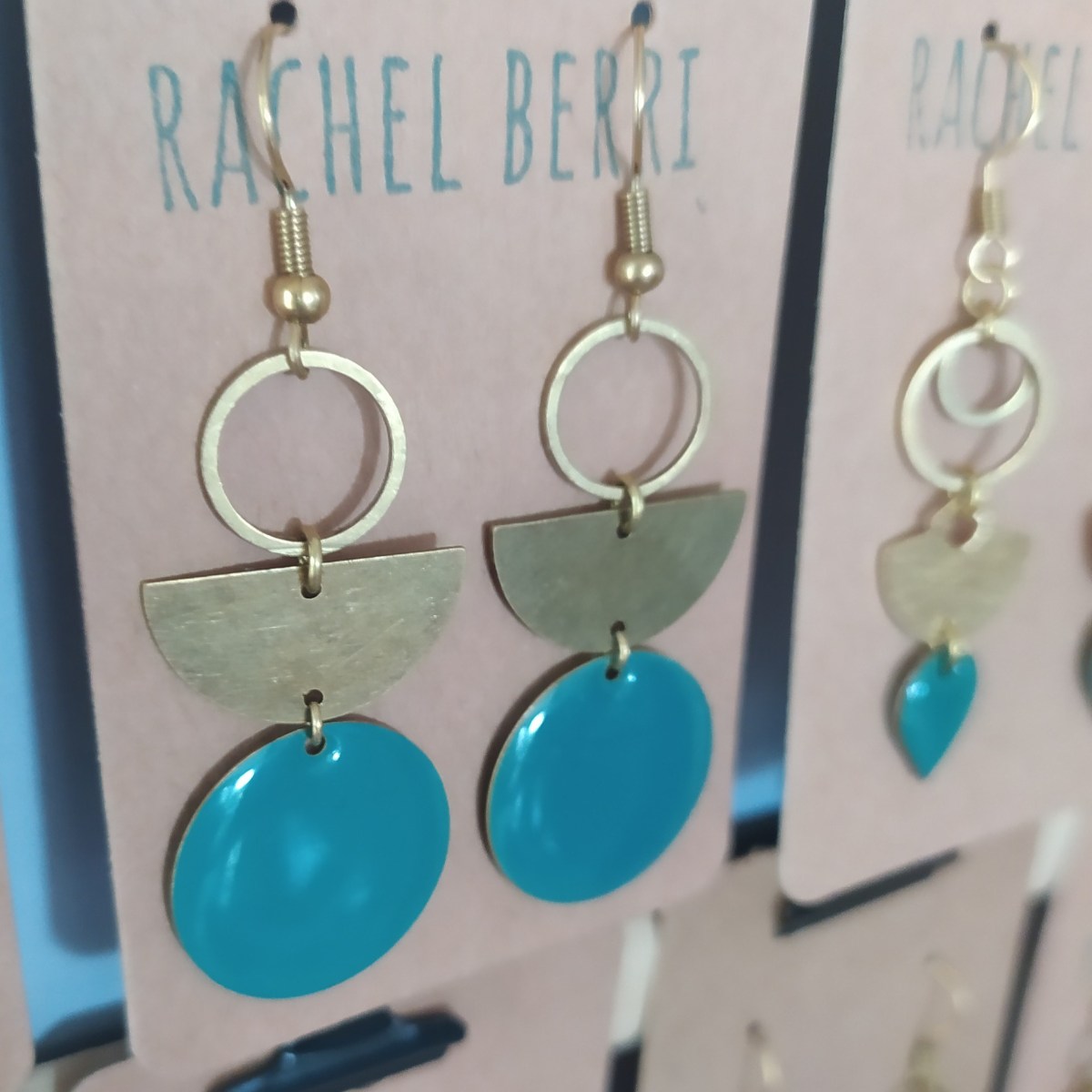 boucles d&rsquo;oreilles en laiton&nbsp;#600